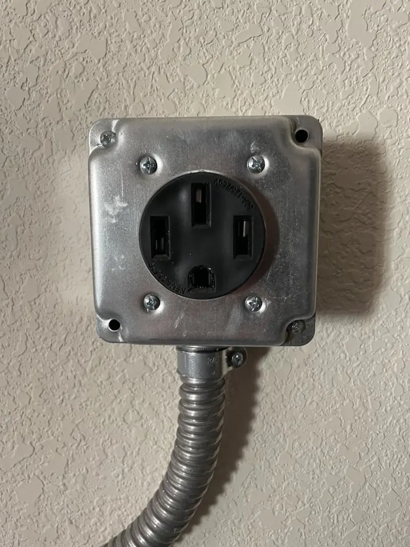 NEMA 14-50 outlet installed for Electrical Panel Upgrade in Effingham